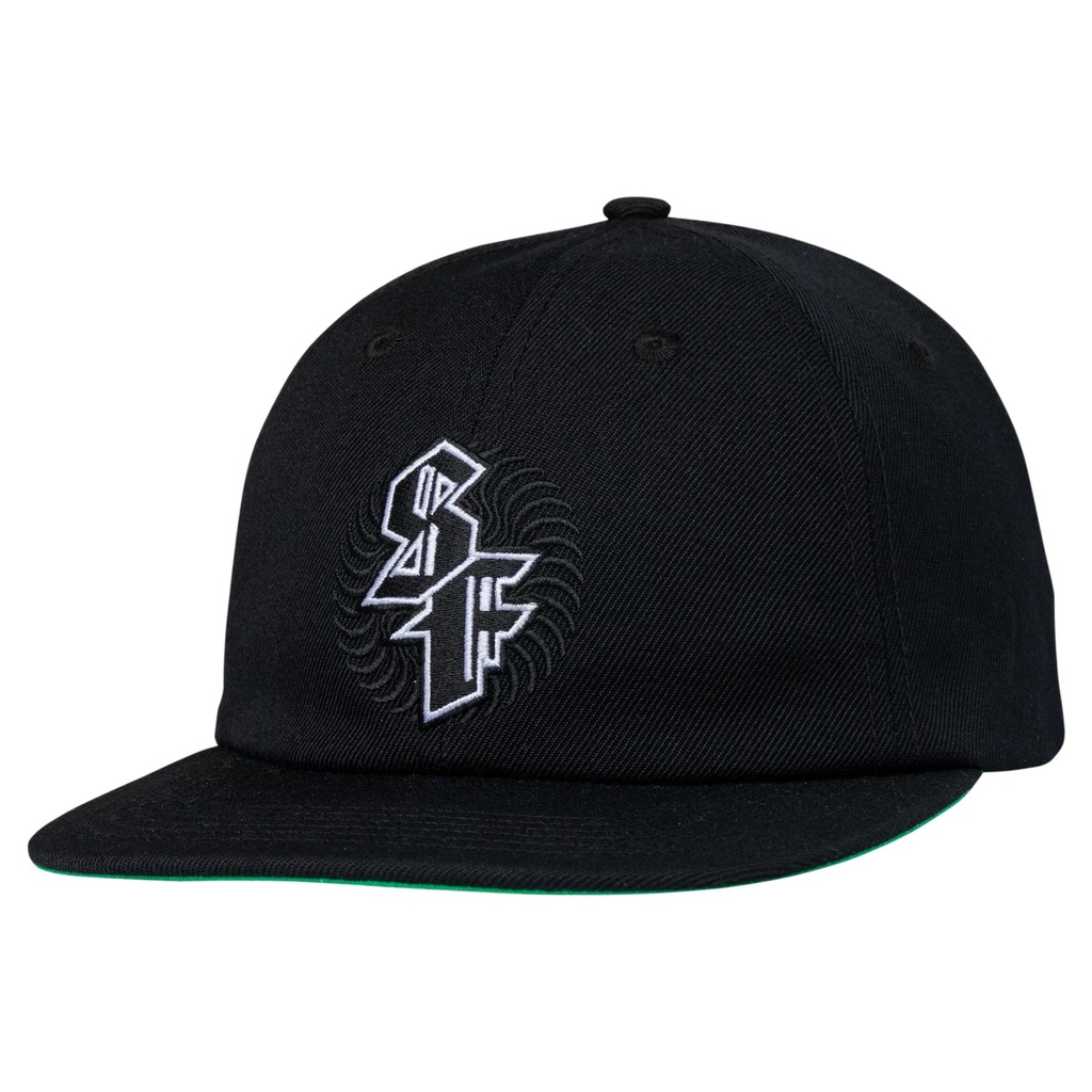 SPITFIRE SPITBALL SWIRL STRAPBACK HAT BLACK