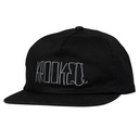 KROOKED SIDE EYES SNAPBACK HAT BLACK