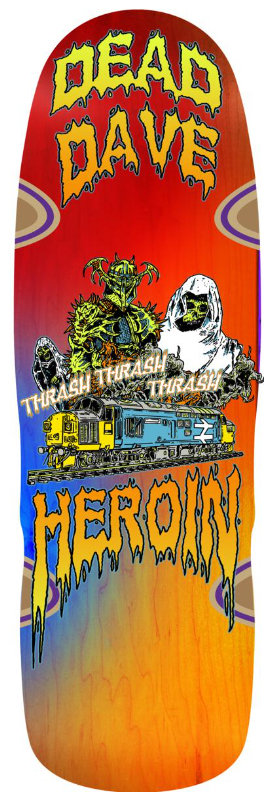 HEROIN DEAD DAVE GHOST TRAIN SHAPED DECK 10.10