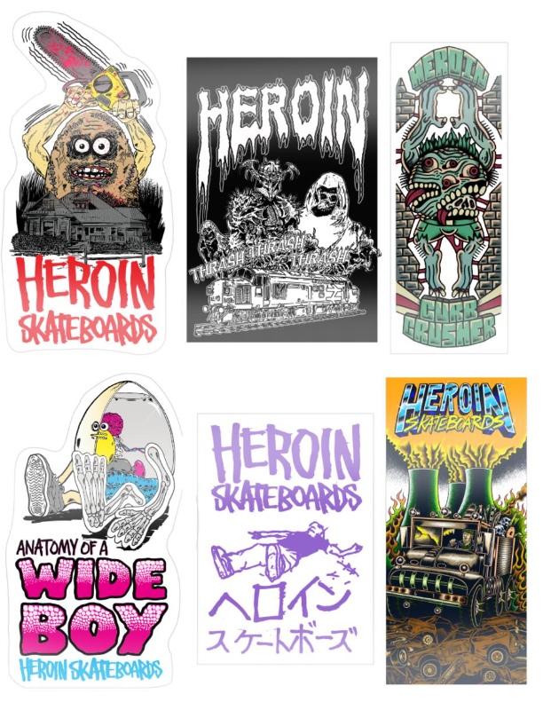 HEROIN TEGGXAS 12CT STICKER PACK