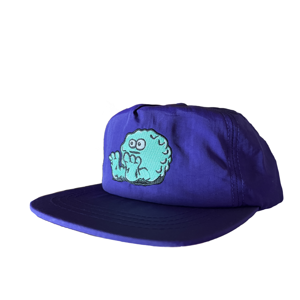 SNOT WIDE BOY BOOGER LOGO NYLON SNAPBACK HAT PURPLE