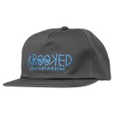 KROOKED KROOKED EYES SNAPBACK HAT SILVER/BLUE