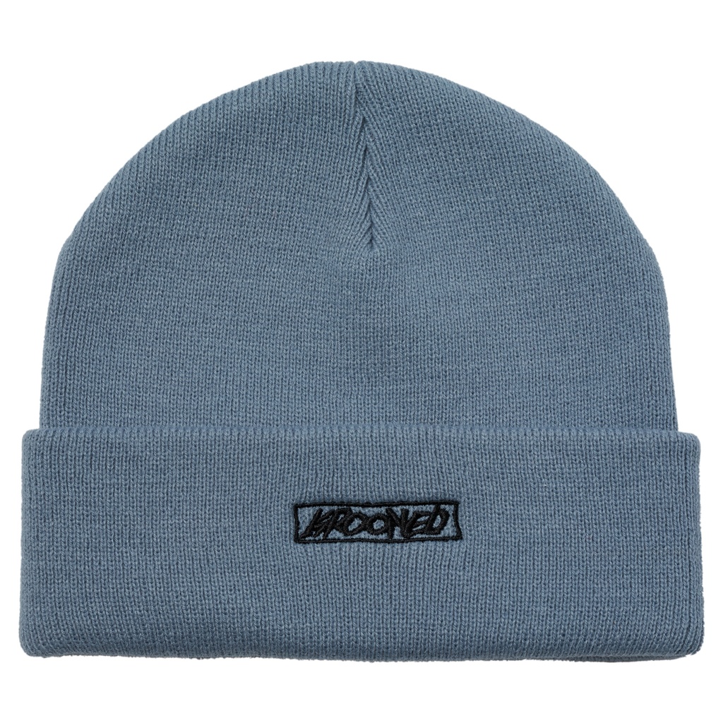 KROOKED MOONSMILE SCRIPT BEANIE BLUE