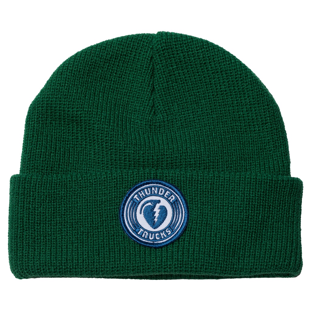 THUNDER CHARGED GRENADE PATCH BEANIE DARK GREEN