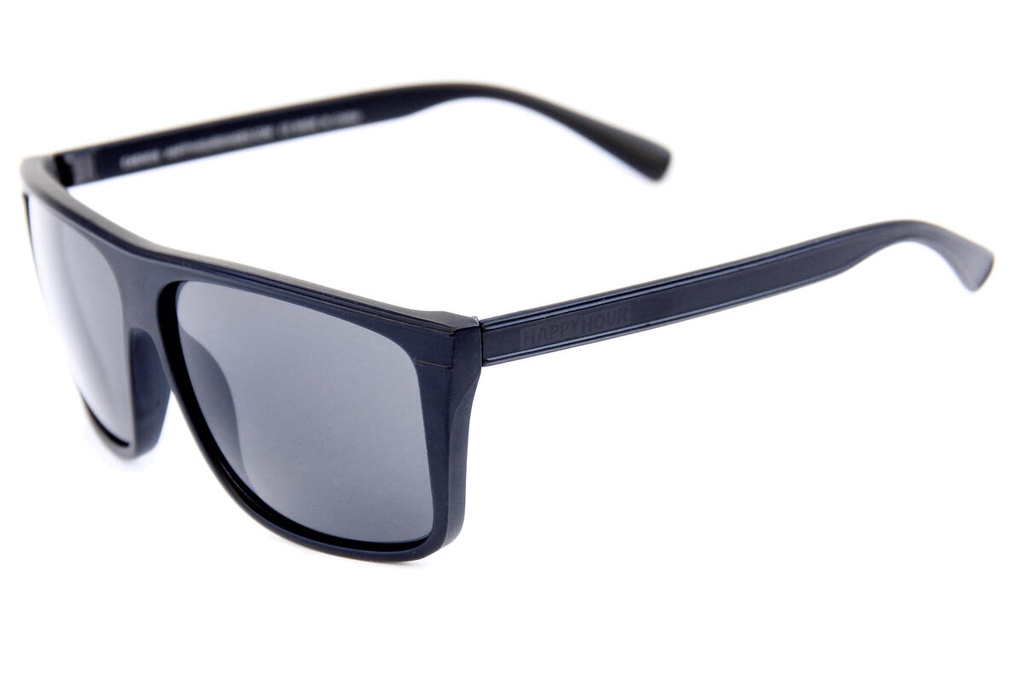 HAPPY HOUR CASINOS MIDNIGHT RIDER MATTE BLACK SUNGLASSES