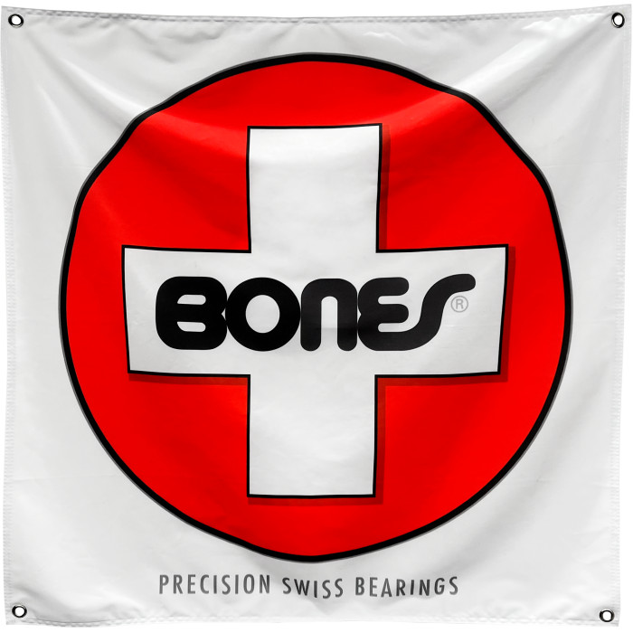 BONES BEARINGS SWISS CLOTH BANNER 35" X 35"