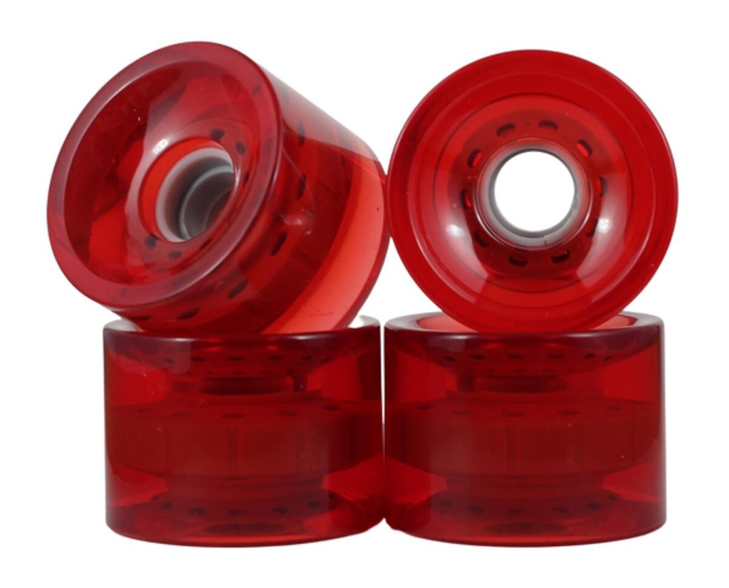 BLANK CRUISER CLEAR RED 70MM 78A (Set of 4)