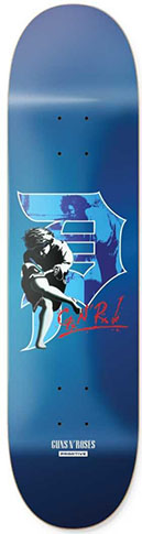 PRIMITIVE X GUNS N' ROSES TEAM ILLUSION BLUE DECK 8.00