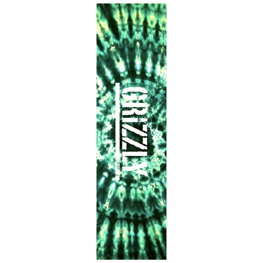 GRIZZLY 9" TIE DYE STAMP SPRING 24 GREEN PERFORATED SHEET