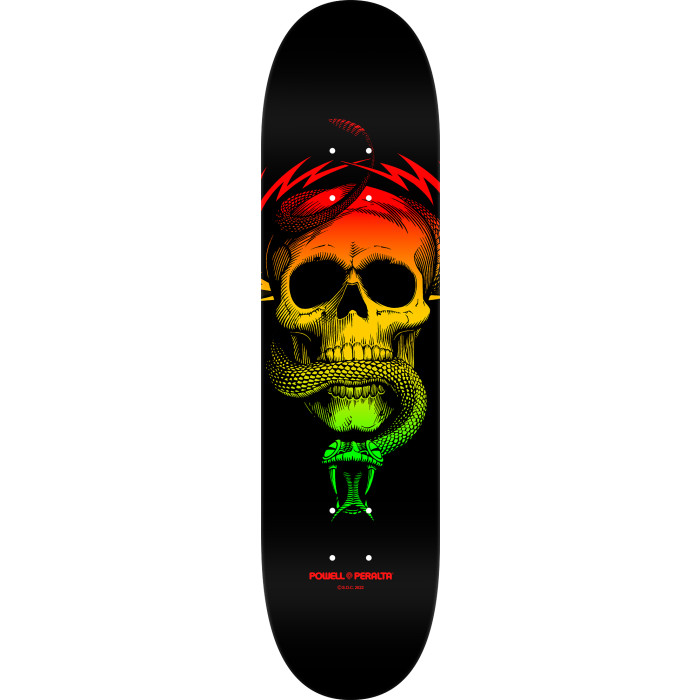 POWELL MCGILL SKULL & SNAKE RASTA FADE DECK 8.00