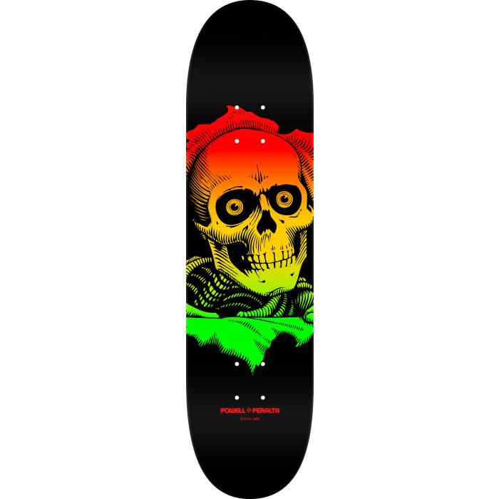 POWELL TEAM RIPPER RASTA FADE DECK 8.50