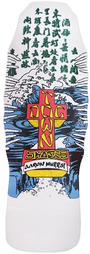 DOGTOWN AARON MURRAY FINGERS 80'S WHITE DIP REISSUE SHAPED DECK 10.21 X 30.91