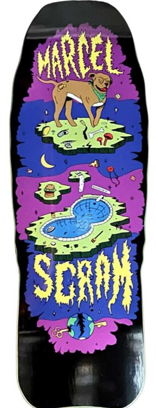 SCRAM GNARCEL GONE CEMENTAL SHAPED DECK 10.50 X 31.00