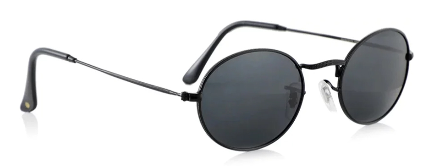 GLASSY CAMPBELL BLACK POLARIZED SUNGLASSES