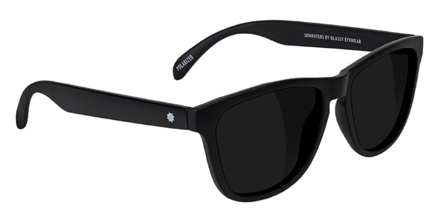 GLASSY DERIC MATTE BLACK POLARIZED SUNGLASSES