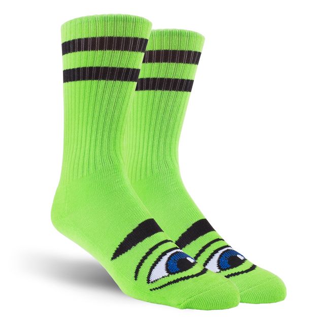 TOY MACHINE SECT EYE SOCKS GREEN