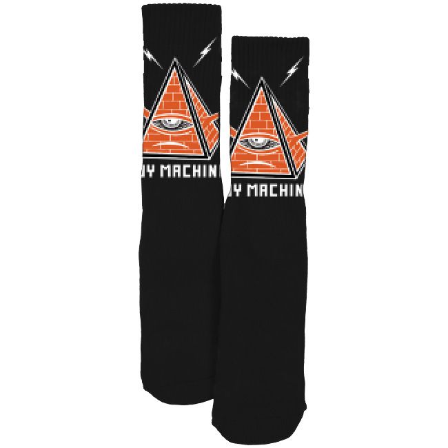 TOY MACHINE PYRAMID SOCKS BLACK