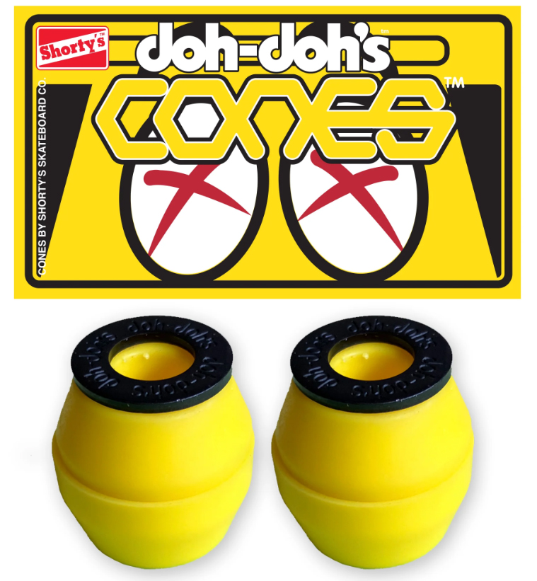 SHORTY'S BUSHINGS DOH DOH'S CONES YELLOW 92A SOFT