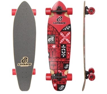 LAYBACK TAVI KICK TAIL LONGBOARD COMPLETE 9.75 X 40.00