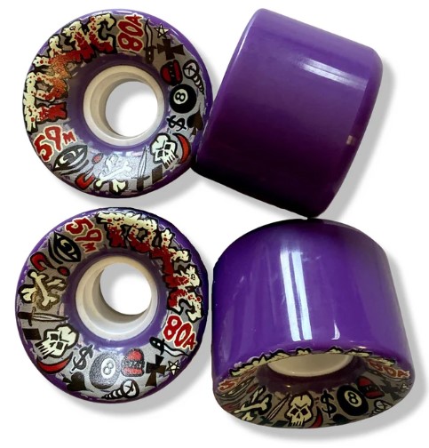 TOXIC ALL TERRAIN PURPLE 59MM 80A (Set of 4)