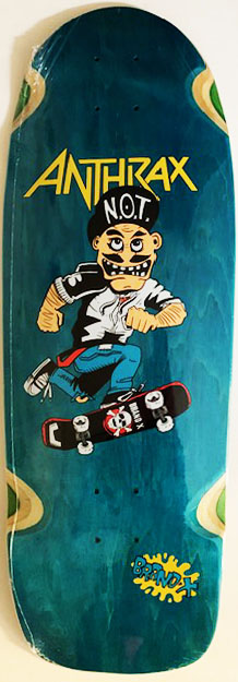 BRAND-X ANTHRAX NOT MAN PIG SHAPED DECK 10.00 X 30.00 (ASSORTED COLORS)