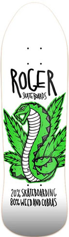 ROGER TEAM WEED AND COBRAS SHAPED DECK 9.25