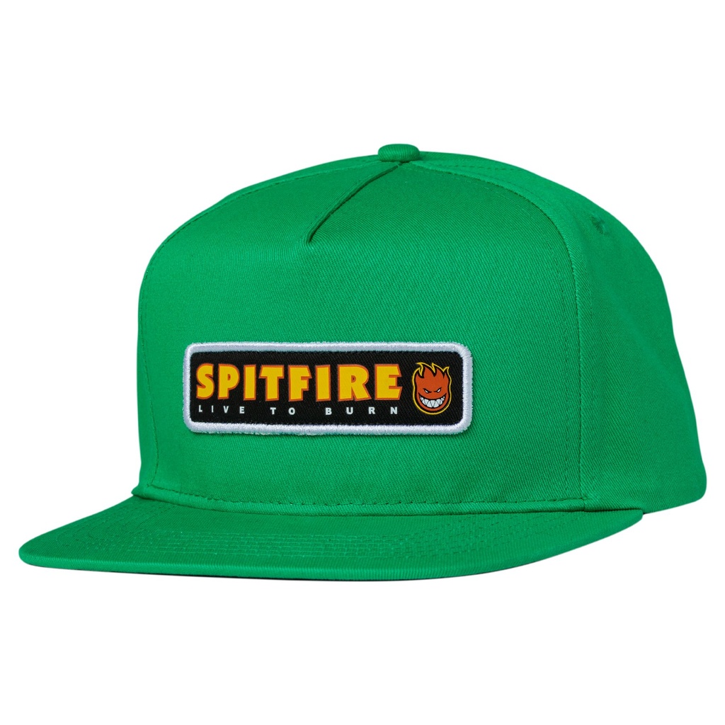 SPITFIRE LTB PATCH SNAPBACK HAT GREEN