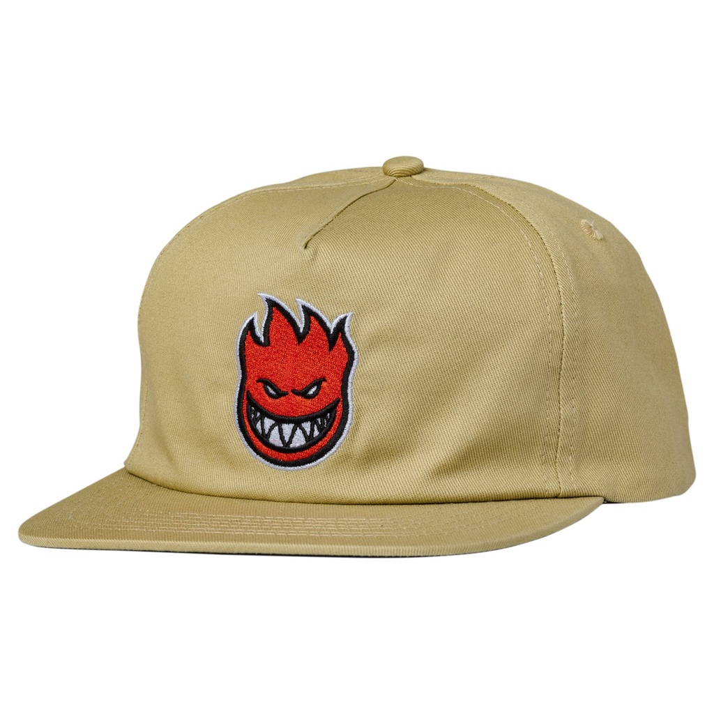 SPITFIRE LIL BIGHEAD FILL SNAPBACK HAT TAN/RED