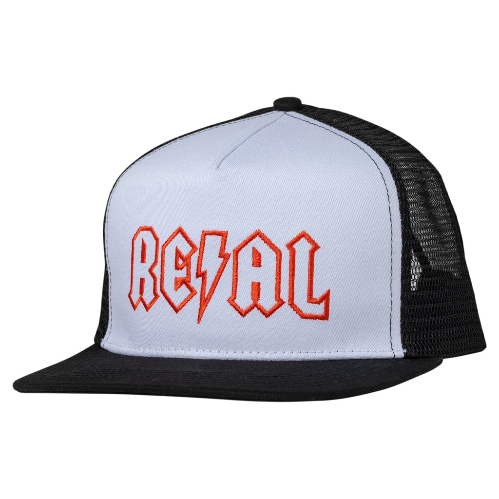 REAL DEEDS SNAPBACK HAT WHITE/BLACK/RED