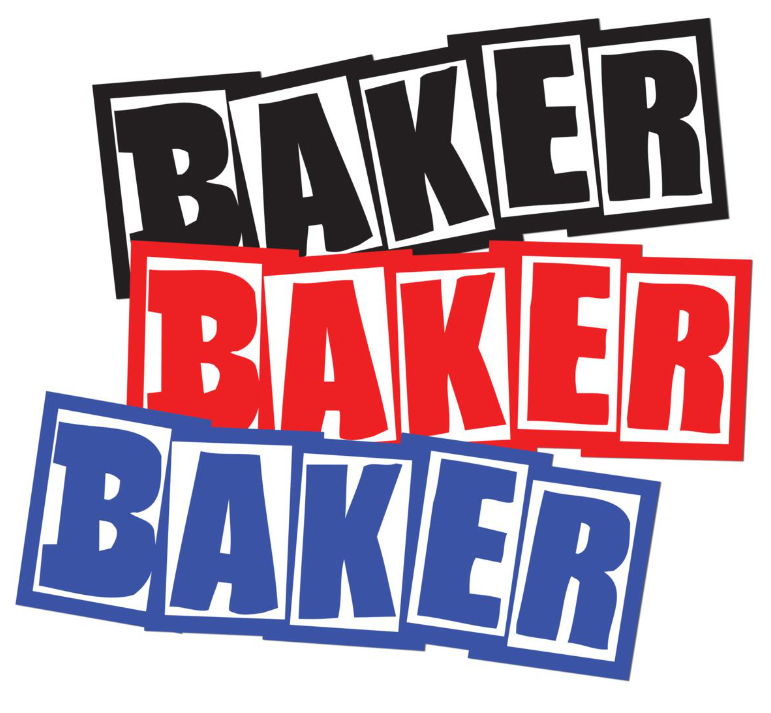 BAKER BRAND LOGO SM STICKER