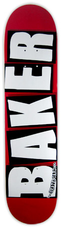 BAKER TEAM BRAND LOGO WHITE DECK 8.125