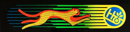 HABITAT NEON CHEETAH STICKER