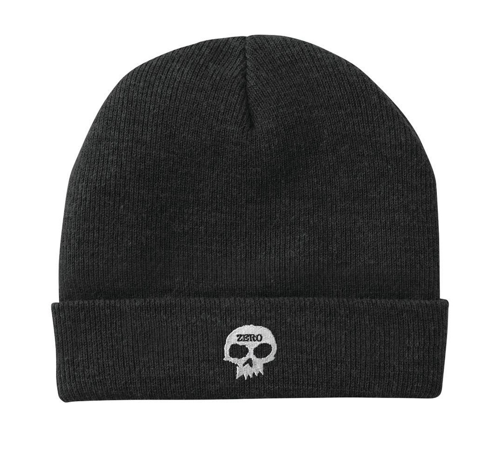 ZERO EMBROIDERED BEANIE BLACK