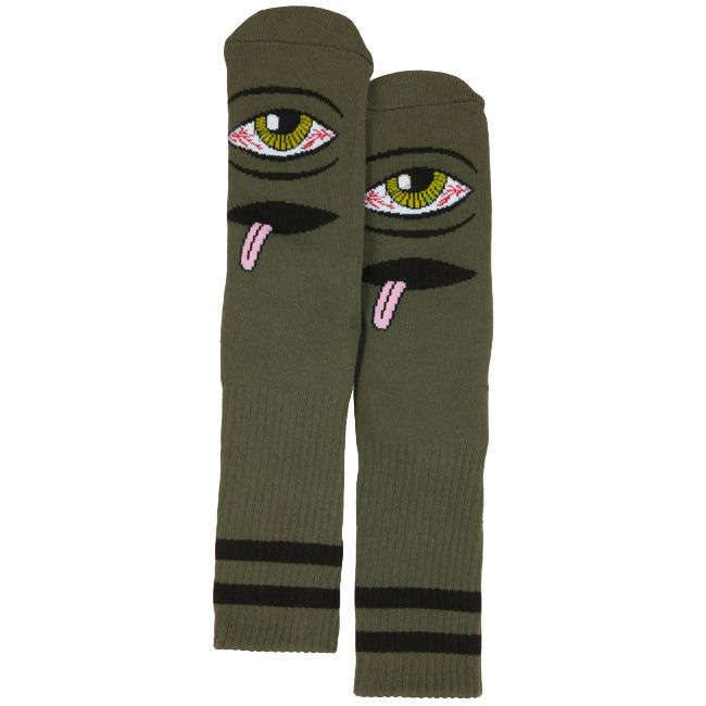 TOY MACHINE BLOODSHOT EYE SOCKS ARMY