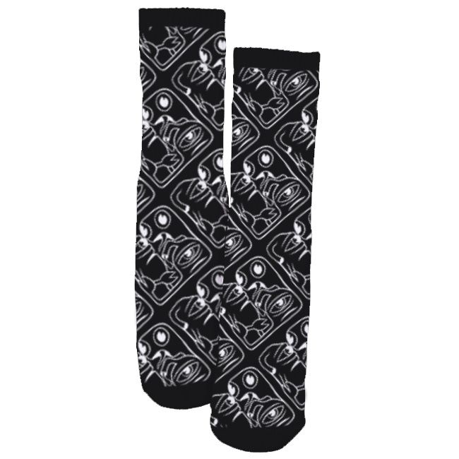 TOY MACHINE CUBIST SOCKS BLACK