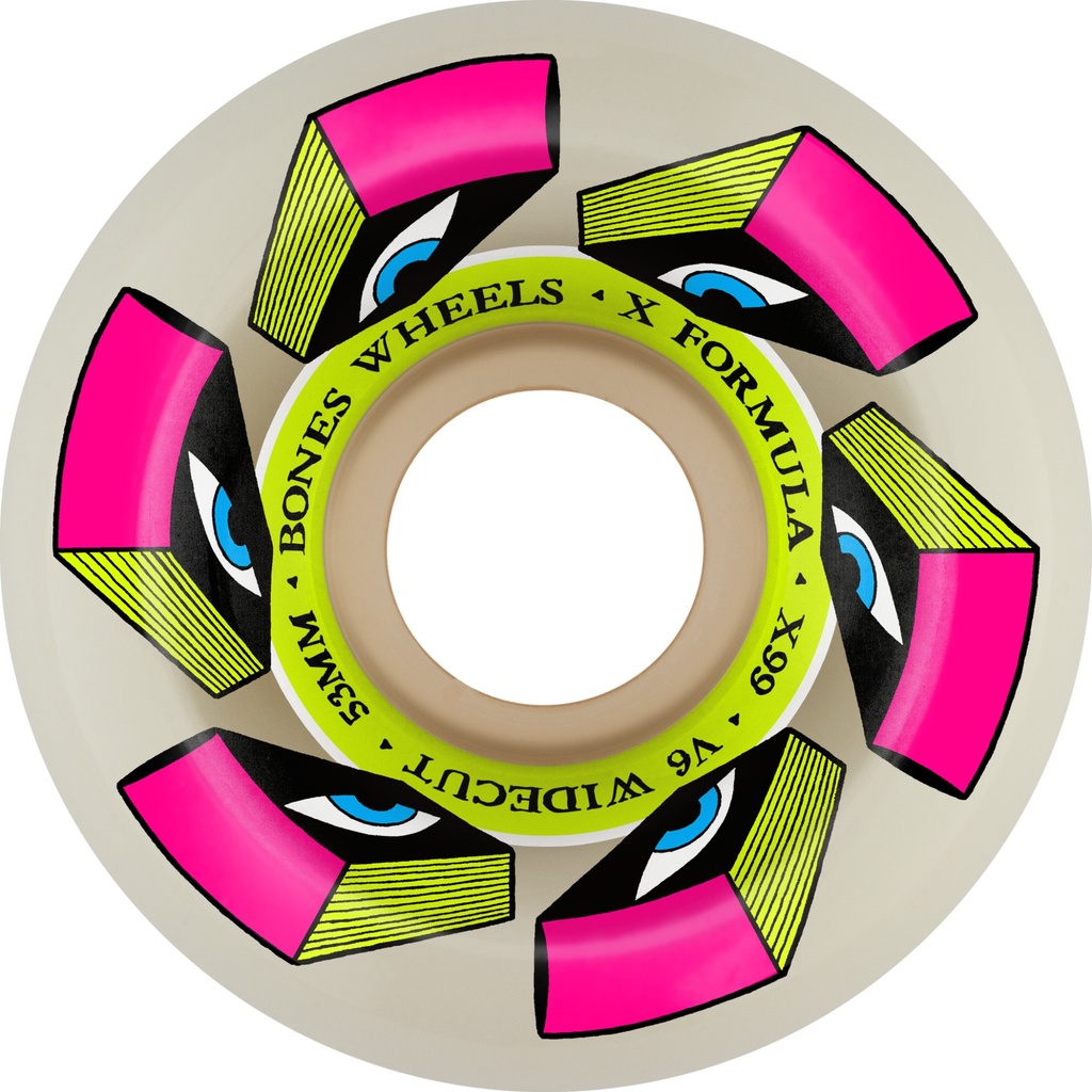 BONES X-FORMULA LOOK BOOK V6 WIDE-CUT 53MM 99A (Set of 4)