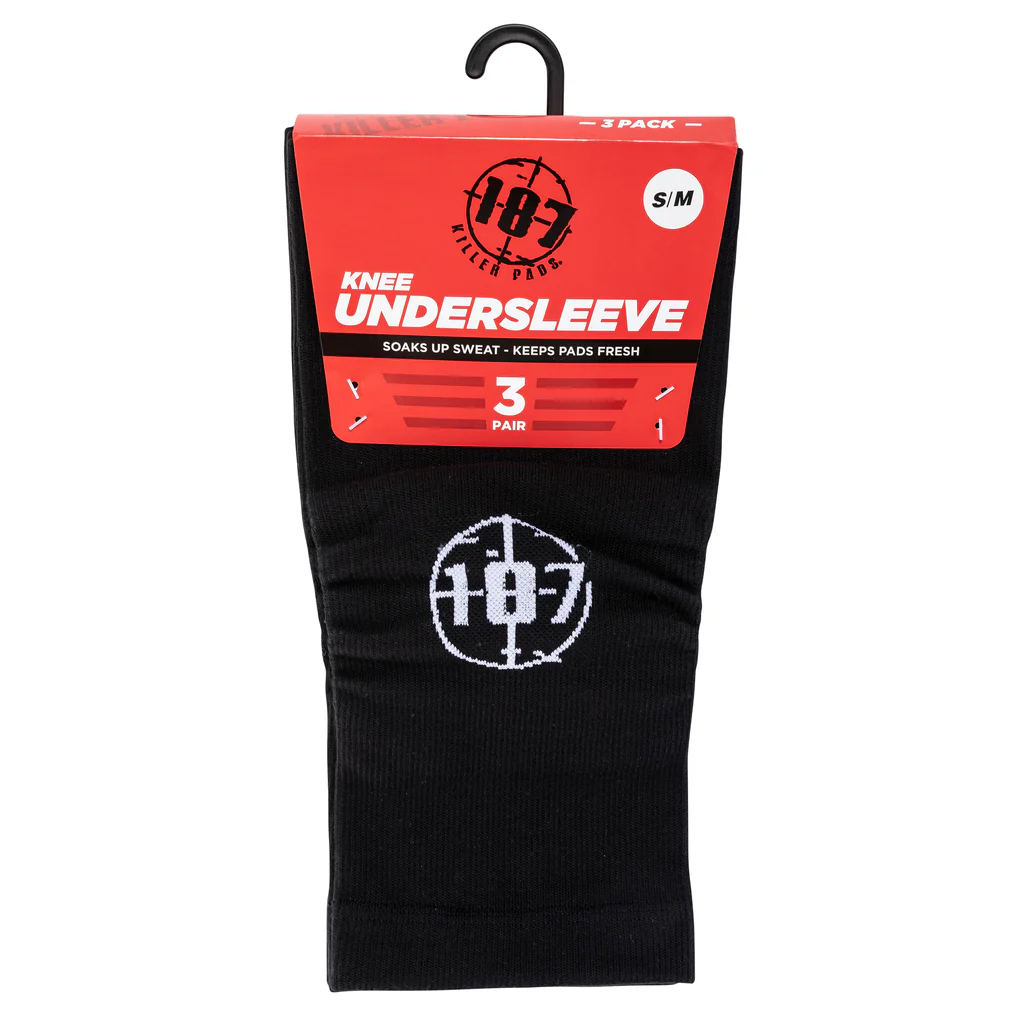 187 KILLER PADS KNEE UNDERSLEEVE BLACK L/XL