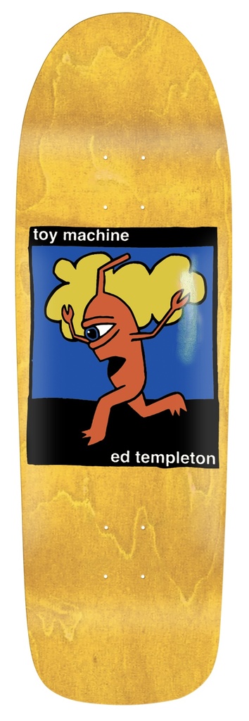 TOY MACHINE ED TEMPLETON EARLY SECT SHAPED DECK 9.50