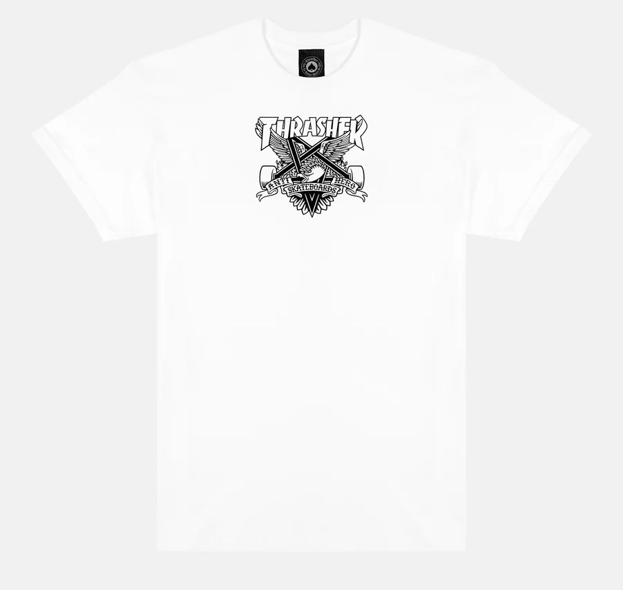 THRASHER X ANTI-HERO EAGLEGRAM WHITE SS M