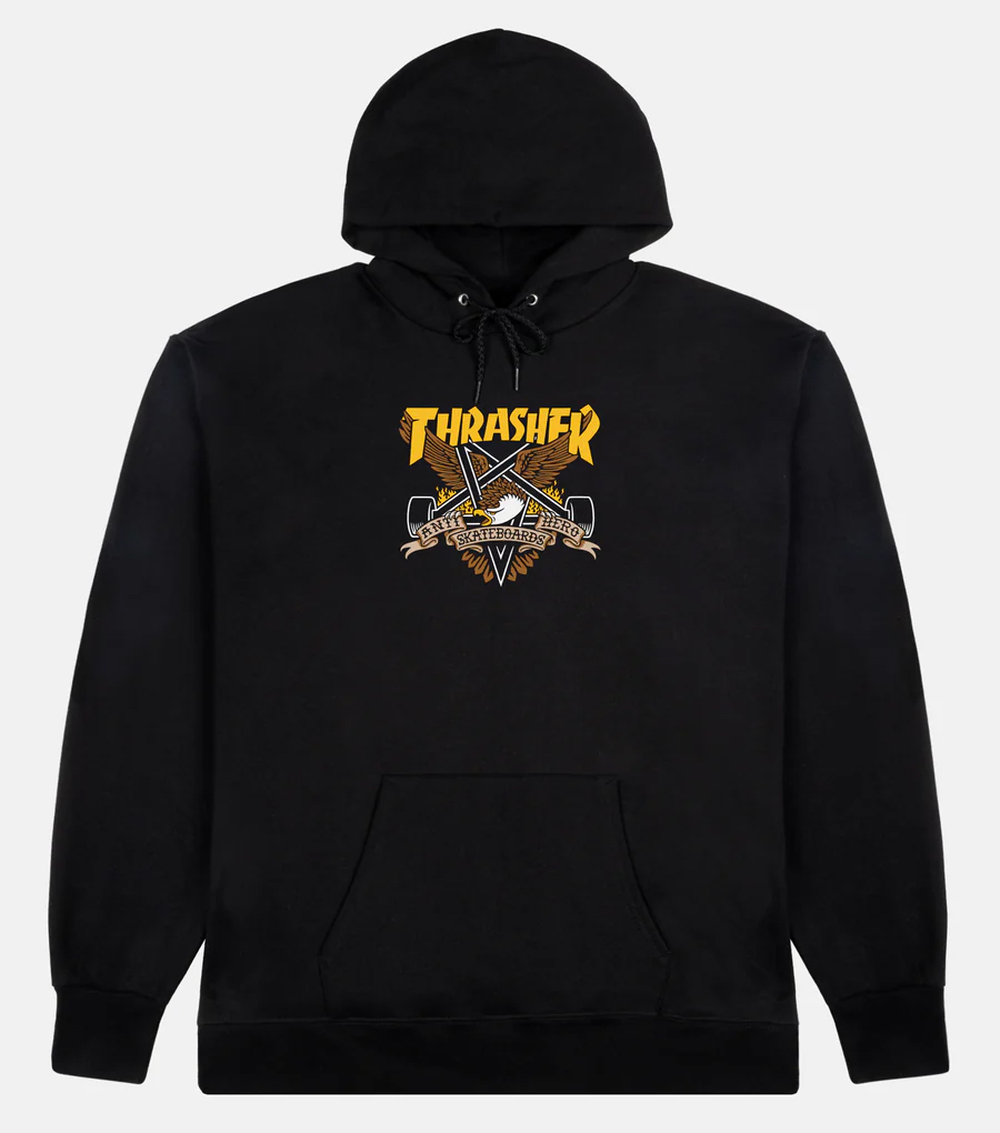 THRASHER X ANTI-HERO EAGLEGRAM BLACK HD/SWT L