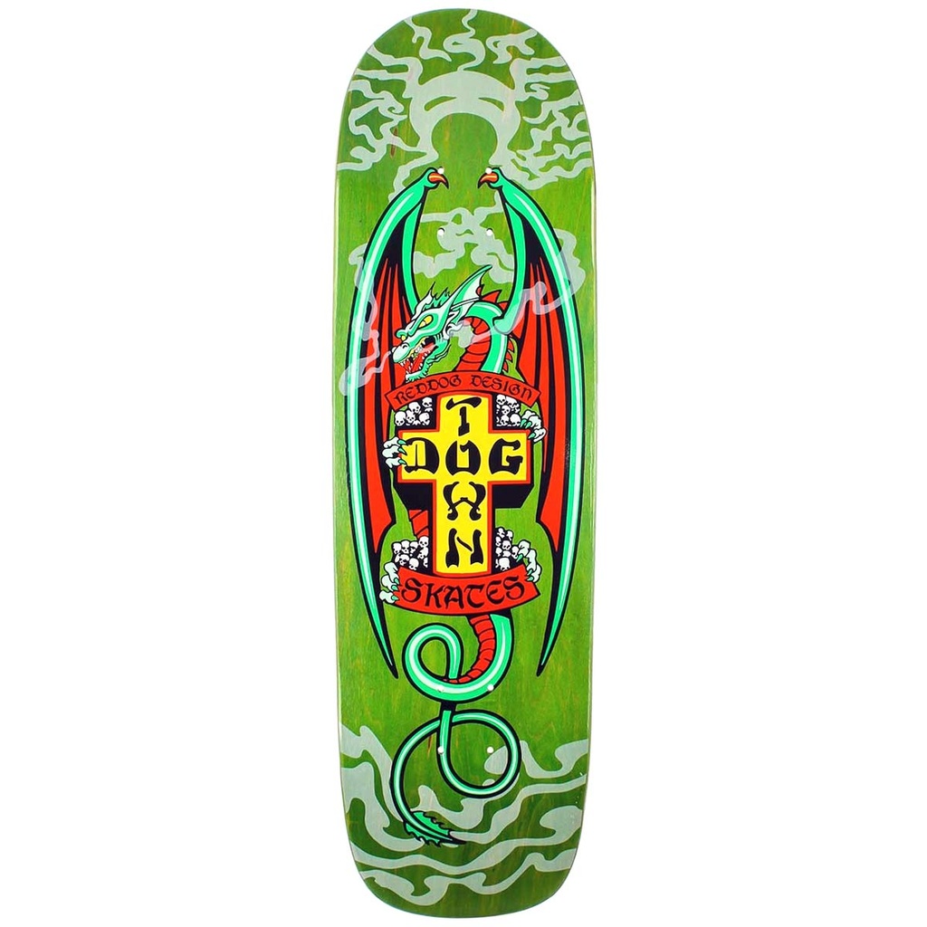 DOGTOWN RED DOG SMOKING DRAGON SHAPED DECK 9.00 X 32.57