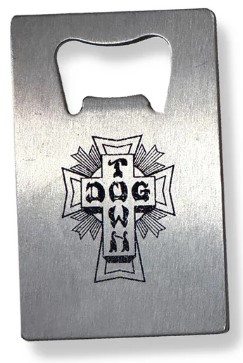 DOGTOWN SLIM BOTTLE OPENER CROSS LOGO