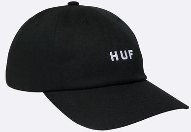 HUF SET OG CV 6 PANEL HAT BLACK