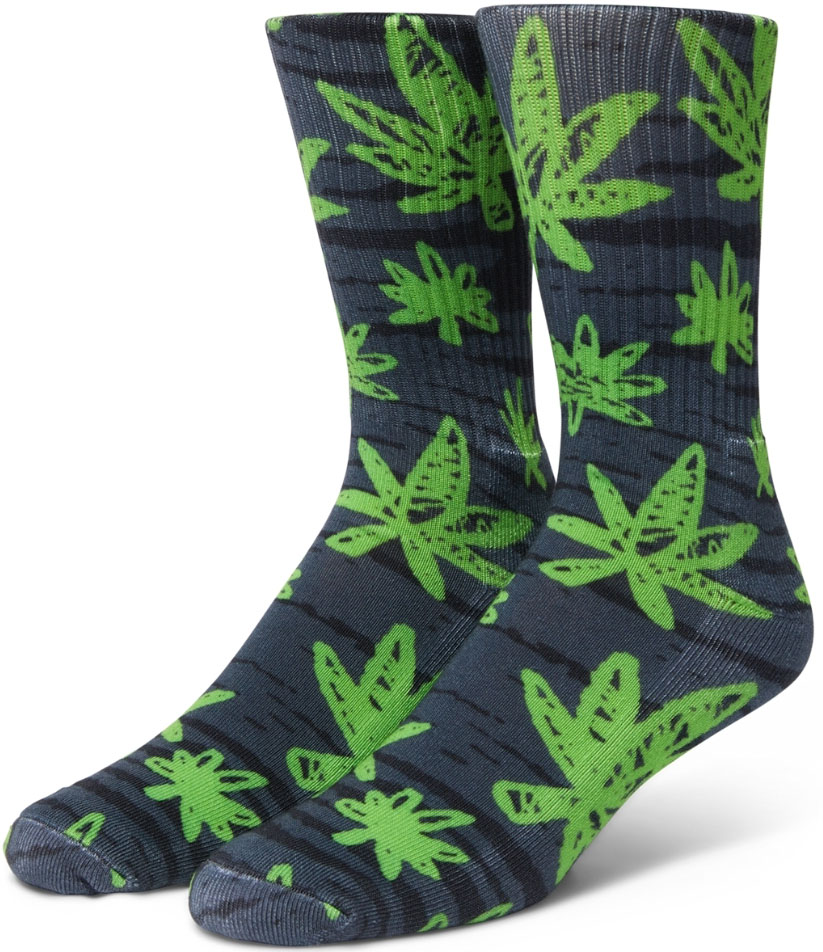 HUF SCRIBBLE DIGITAL PLANTLIFE SOCKS BLACK