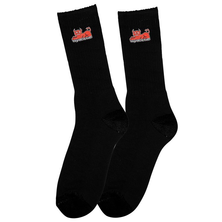 TOY MACHINE DEVIL CAT SOCKS BLACK