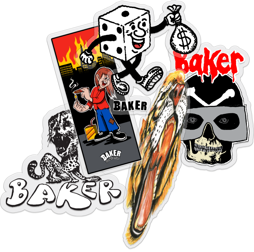 BAKER ALL MY HOMIES 10CT STICKER PACK