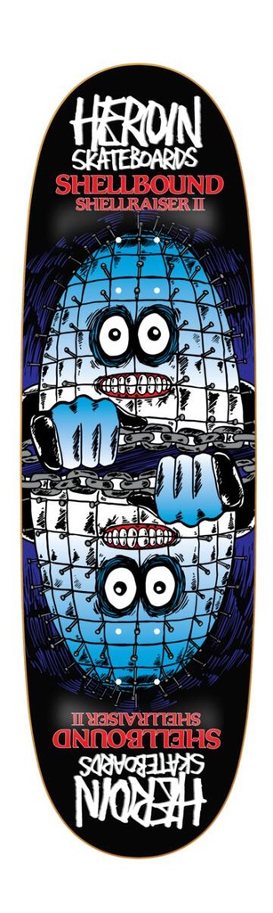 HEROIN TEAM SHELLBOUND SHAPED DECK 9.5