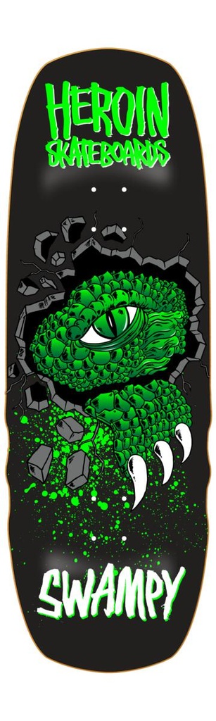 HEROIN SWAMPY ALLIGATOR SHOVEL SHAPED DECK 10.5