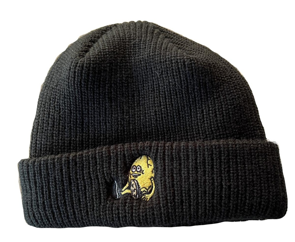 HEROIN EGG BEANIE BLACK