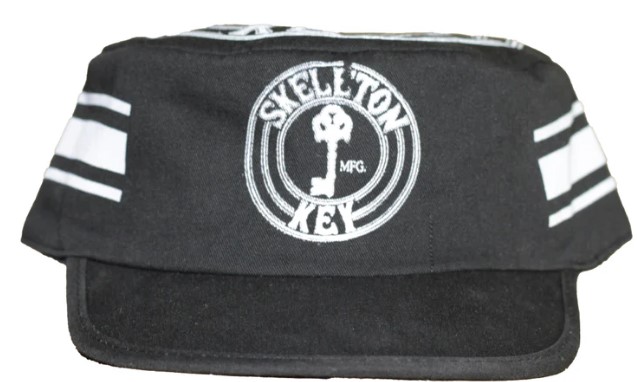 SKELETON KEY OG CIRCLE LOGO OLD SCHOOL PAINTERS HAT BLACK